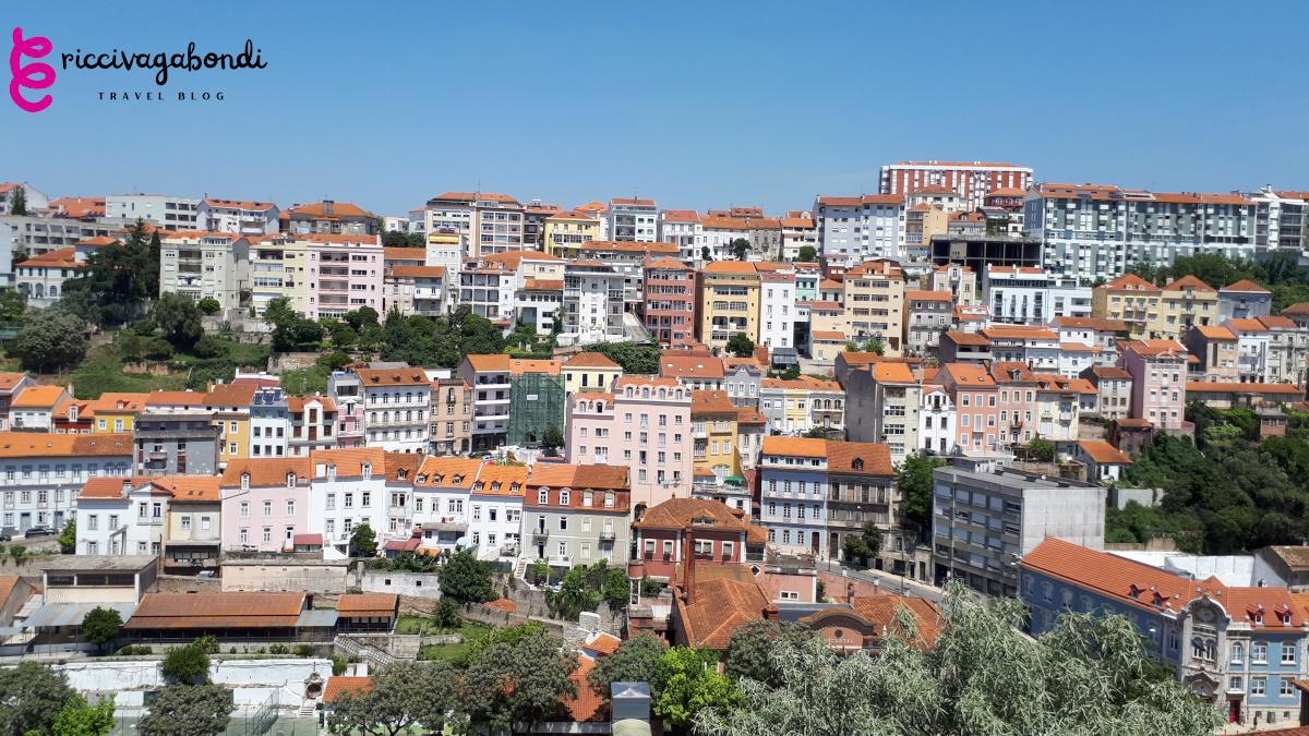 City view from the top in Coimbra, Portugal