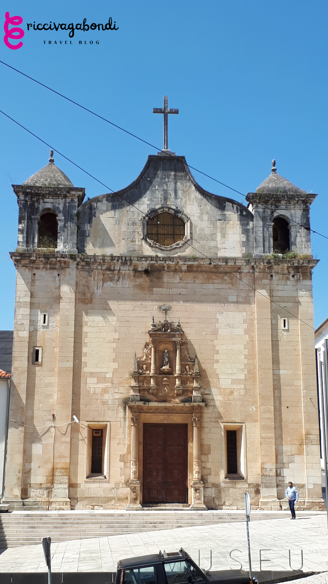 Front view of a church in Coimbra, Portugal
