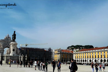 View of Commerce Square in Lisbon, Portugal