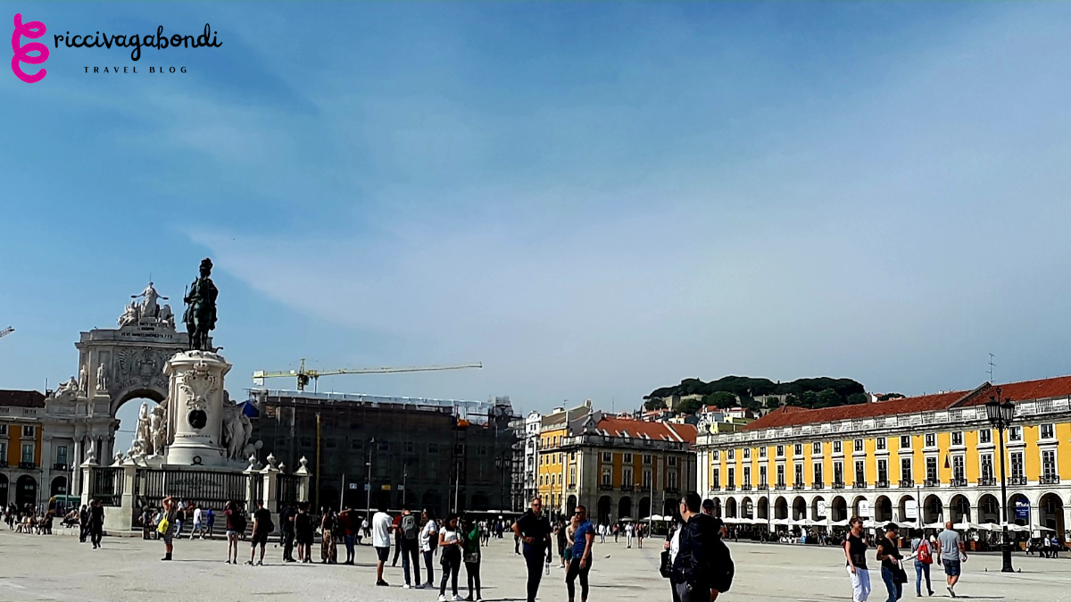 View of Commerce Square in Lisbon, Portugal