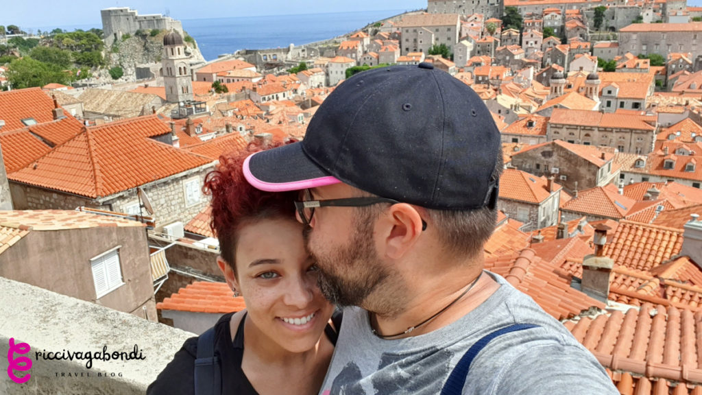 Mr and Mrs riccivagabondi on the city walls in Dubrovnik (Croatia)