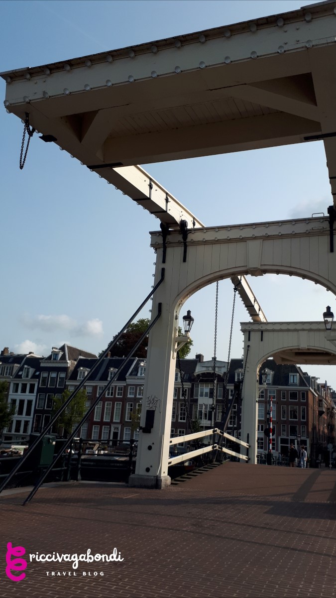 View of the Magere Brug in Amsterdam