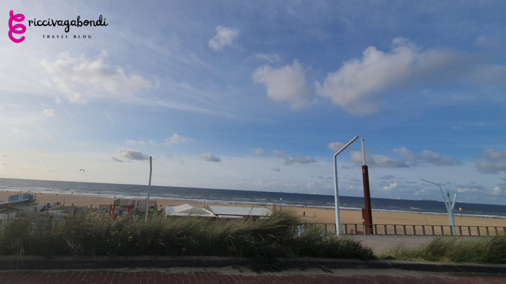 View of the seaside outside The Hague, Netherlands