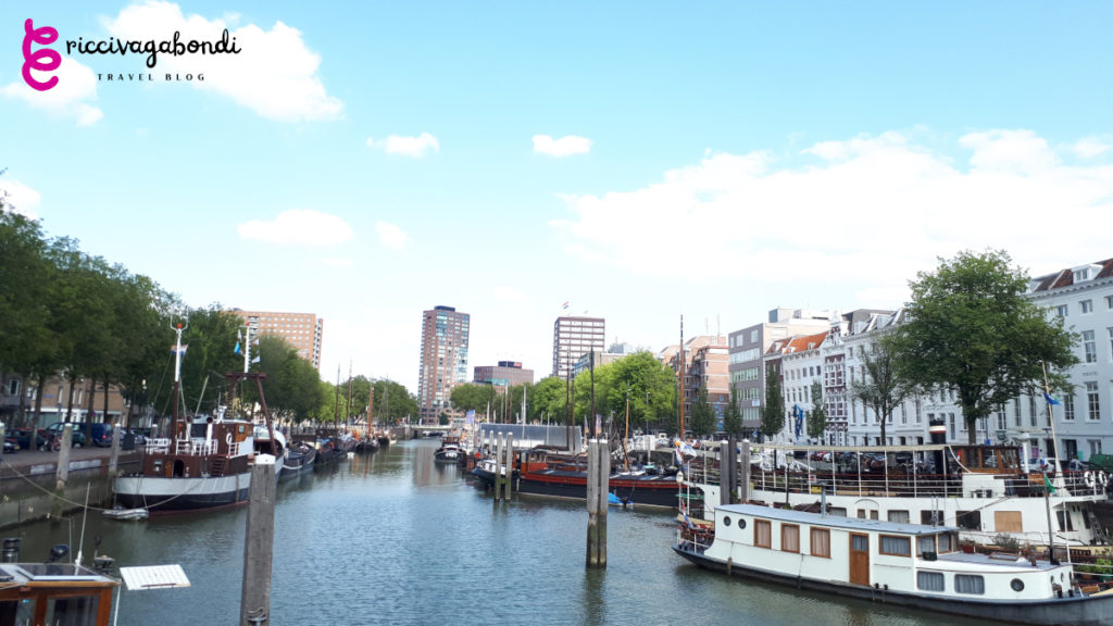 View of Delfshaven district in Rotterdam