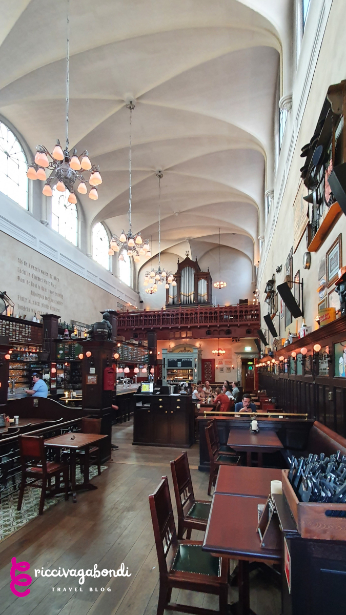 Belgiam Beer Cafe Olivier inside an old church in Rotterdam