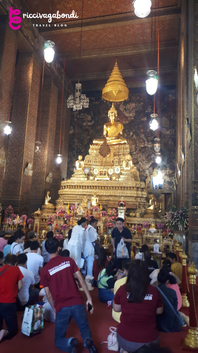 View of the Golden Buddha in the Royal Palace, Bangkok