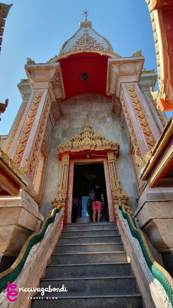 View of a Thai temple from the outside