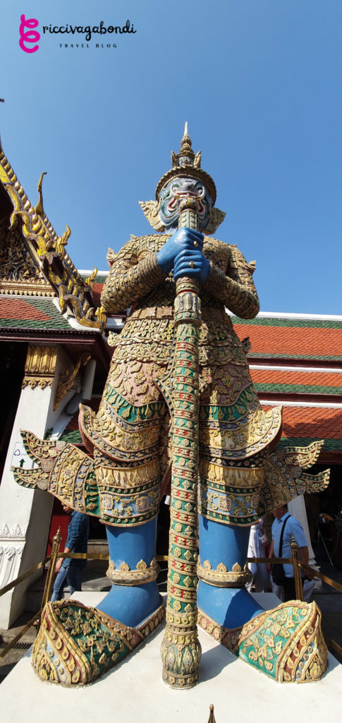 View of Thai colourful sculptures in Bangkok, Thailand